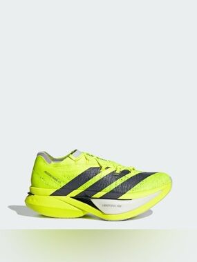NWOB Adidas Adizero Prime X3 Strung Running Shoes Solar Yellow Black Mens 10.5